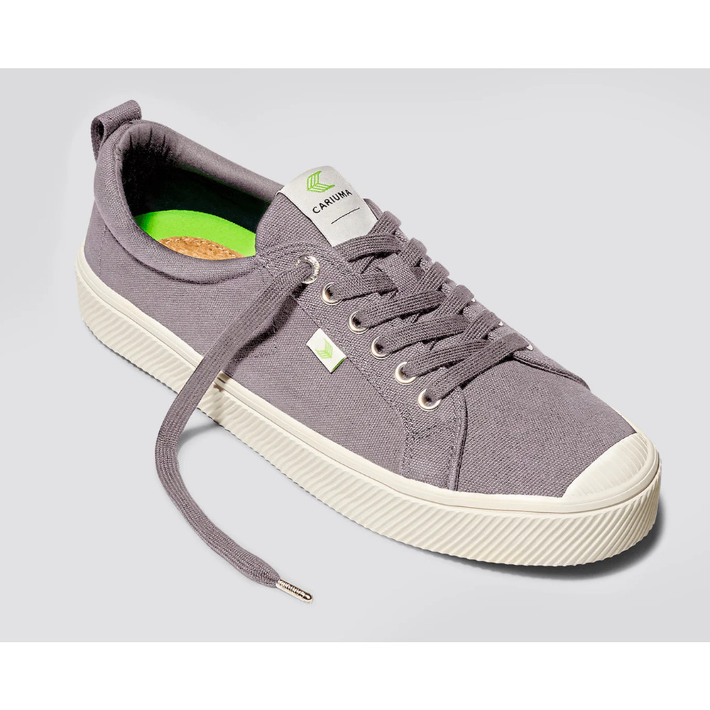 Cariuma Men's OCA Low Casual Sneakers Size 13 Mystic Grey Canvas NIB